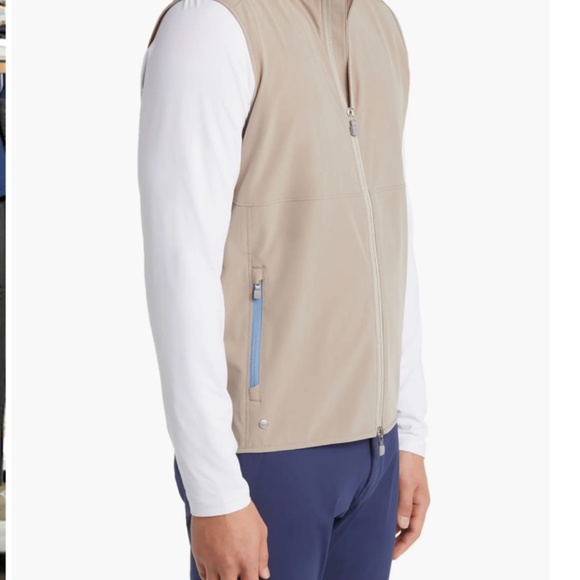 NWT Peter Millar Men’s Crown Crafted Flex Adapt Performance Golf Vest XXL Jute - Picture 5 of 15